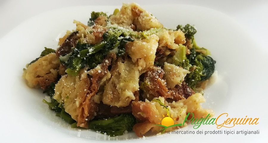 Pancotto con cime di rapa