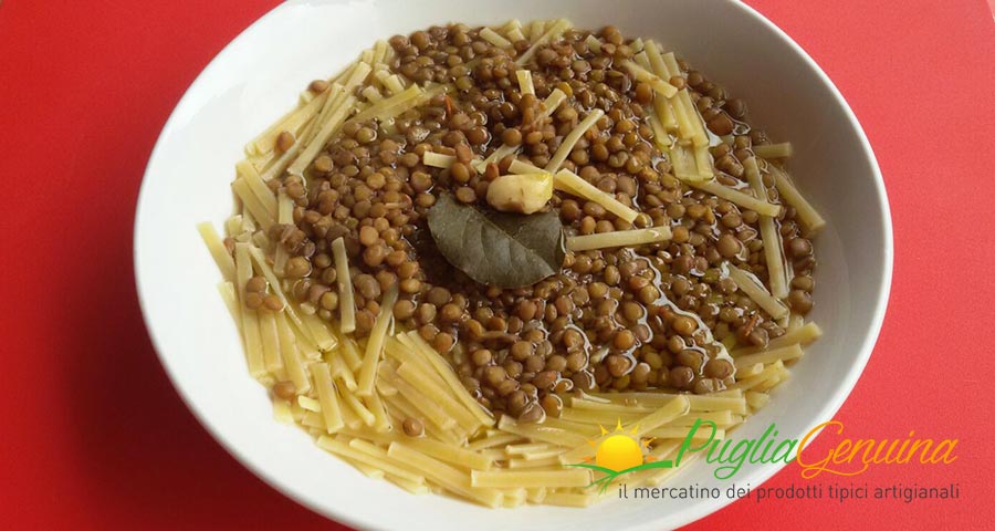 Tagghiarine con lenticchie di Altamura