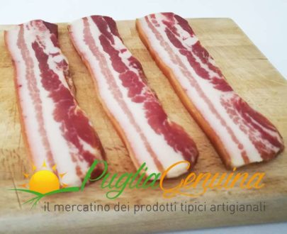 Pancetta tesa a fette